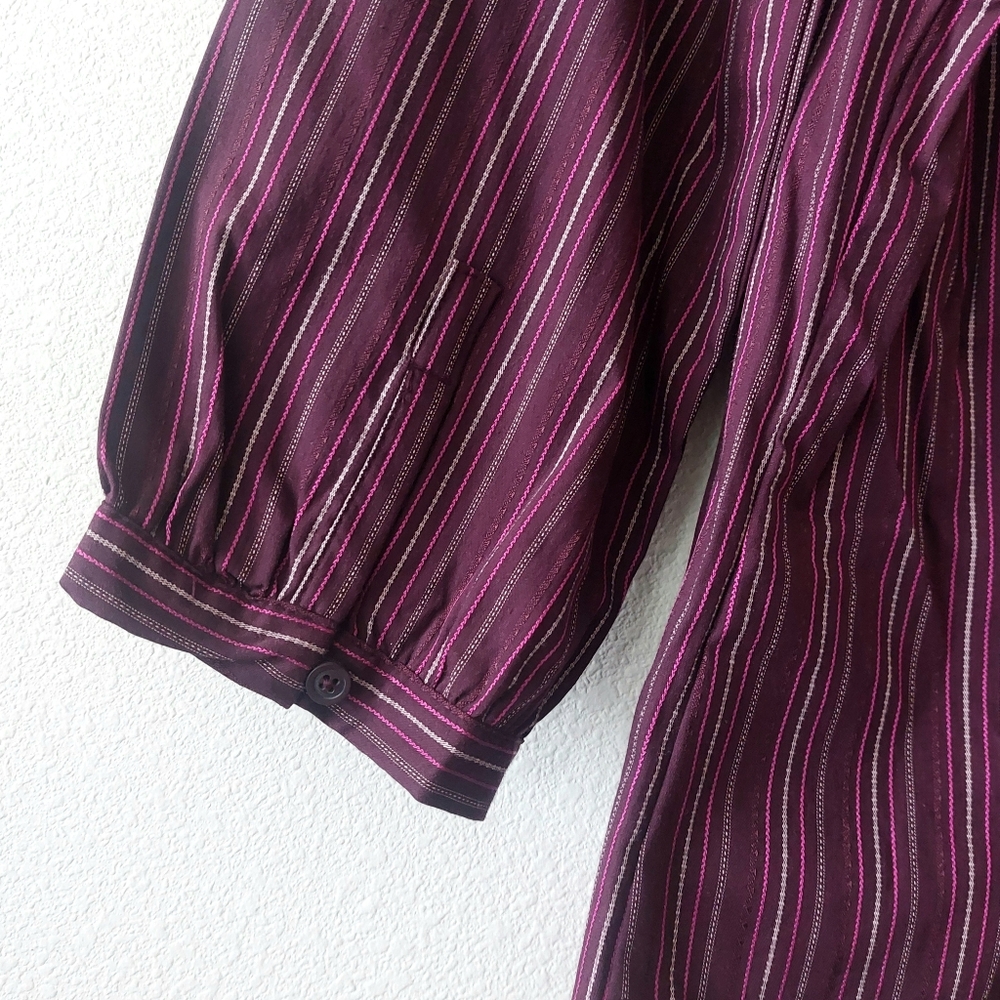 π·3/$20π·NWT Old Navy Perfect Fit Stretch Button-Down 3/4 Sleeve Blouse - Picture 3 of 5